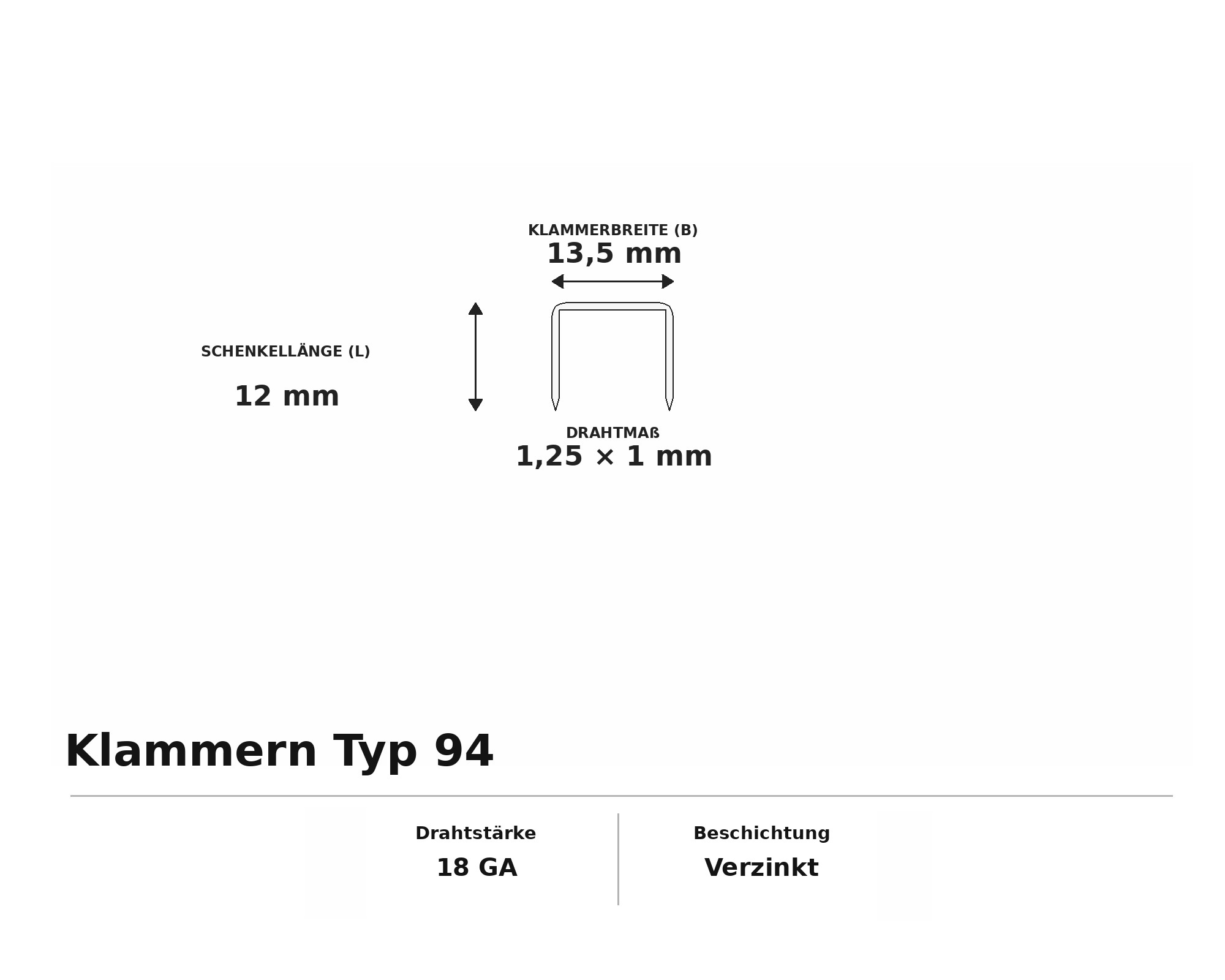 Klammern Typ 94