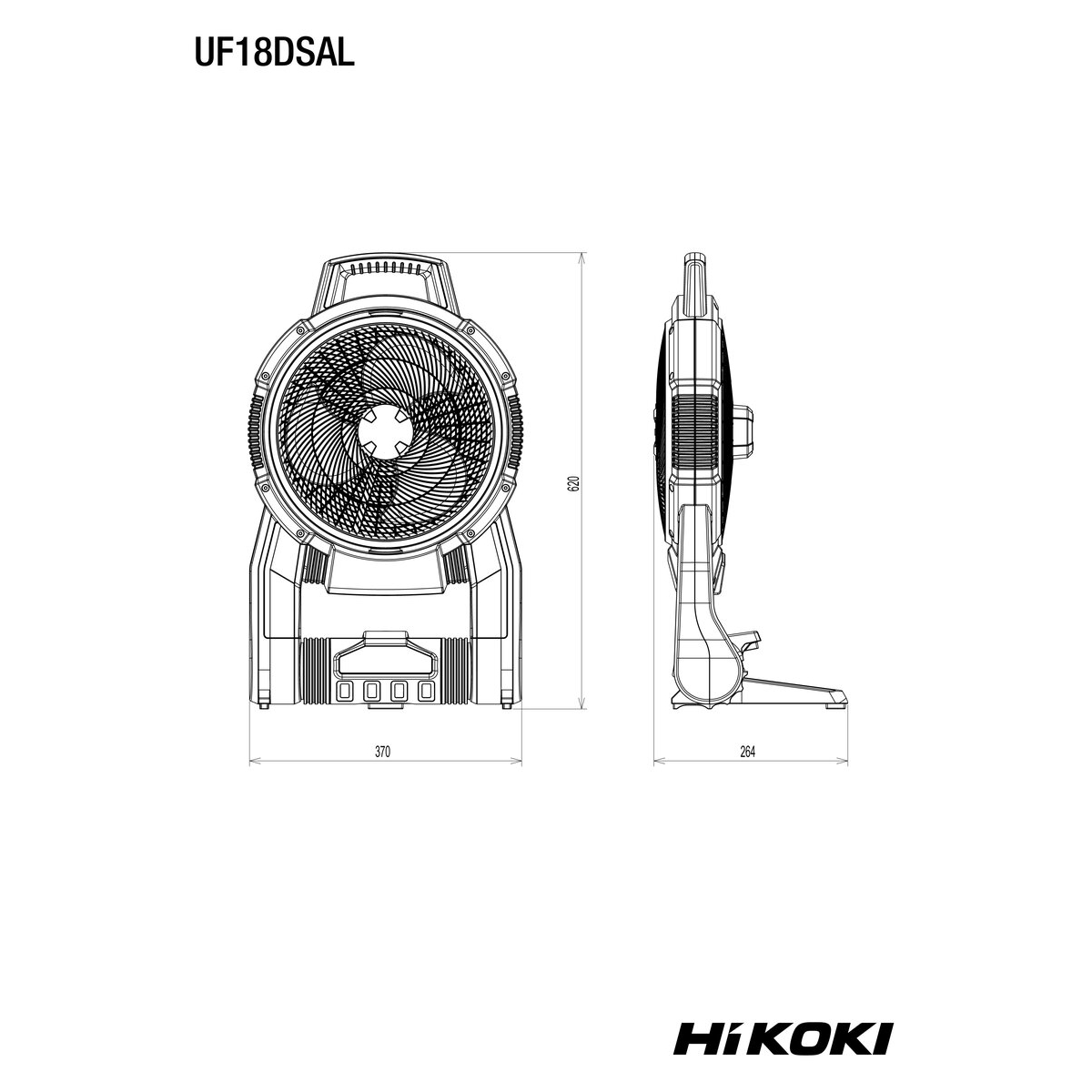 HiKOKI Akku-Ventilator UF18DSAL