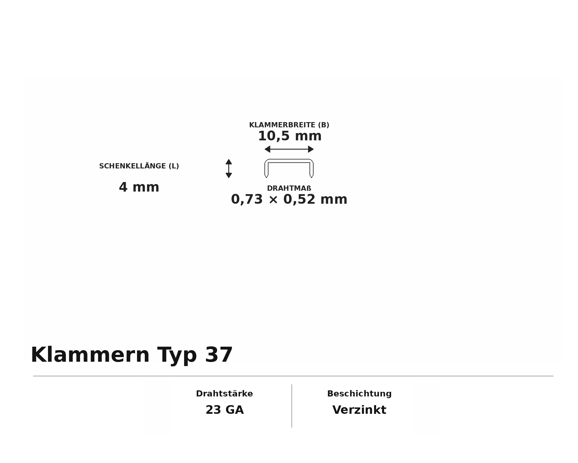Klammern Typ 37