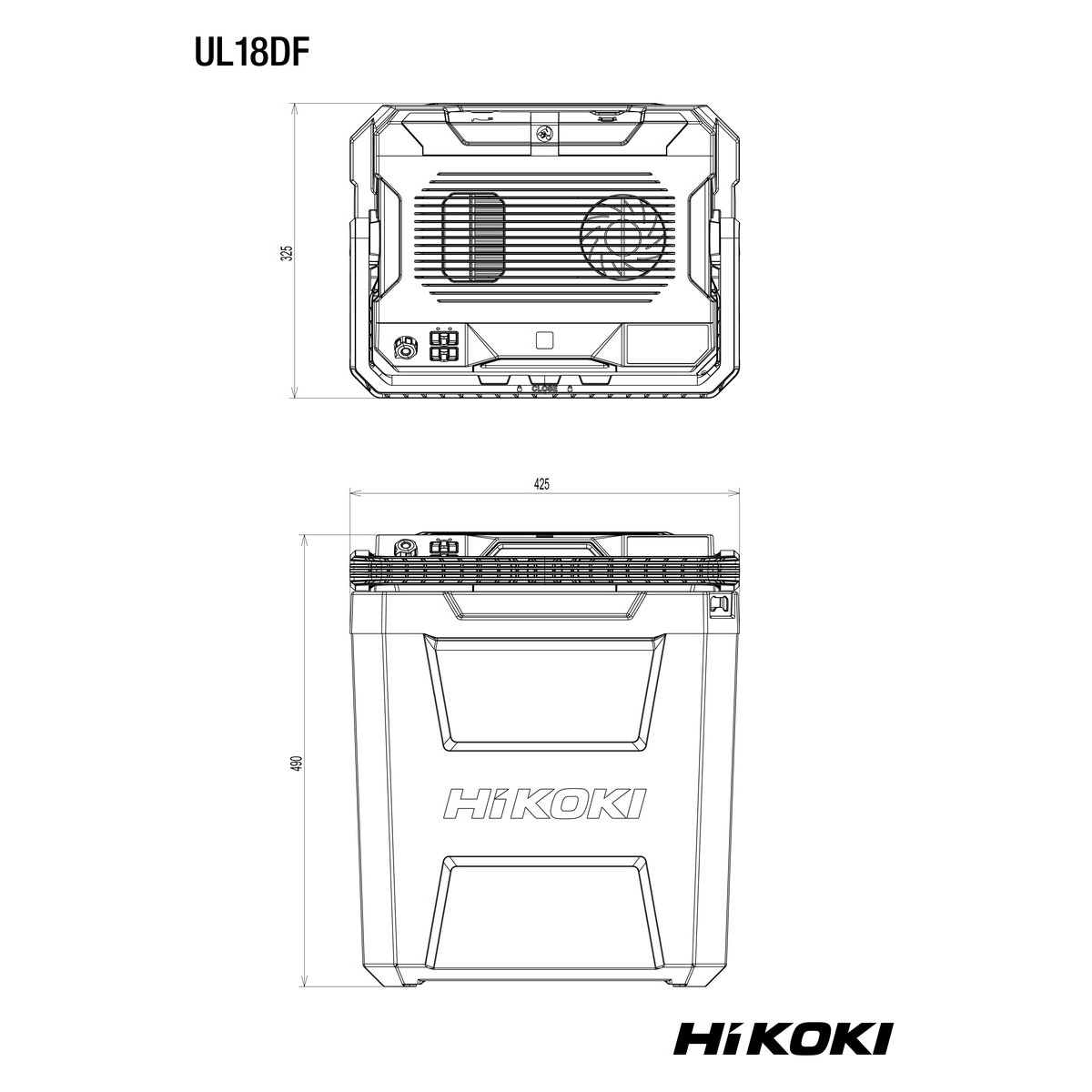 HiKOKI 18V Akku-Kühl- und Wärmebox UL18DF
