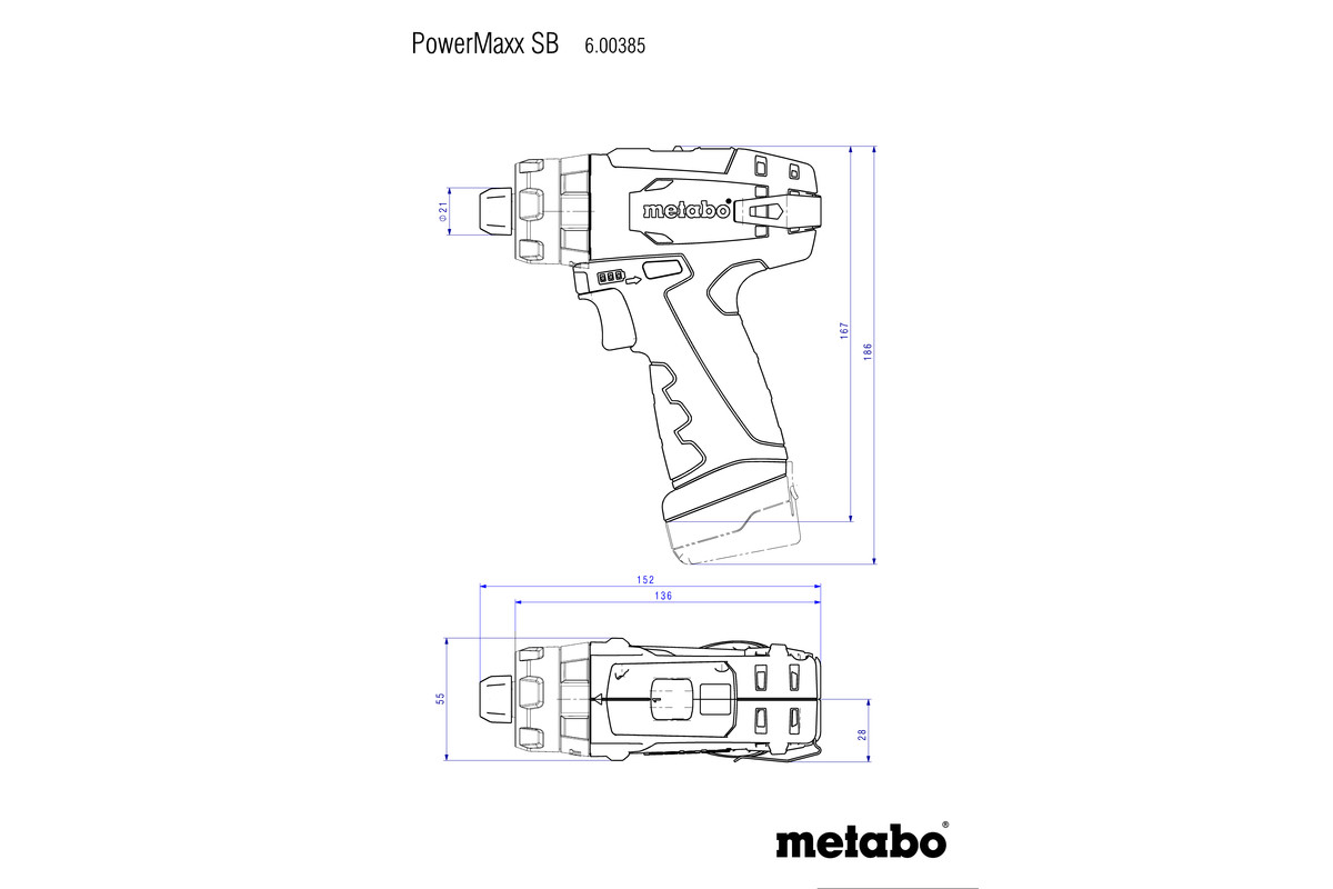 Metabo Akku-Schlagbohrschrauber PowerMaxx SB Basic