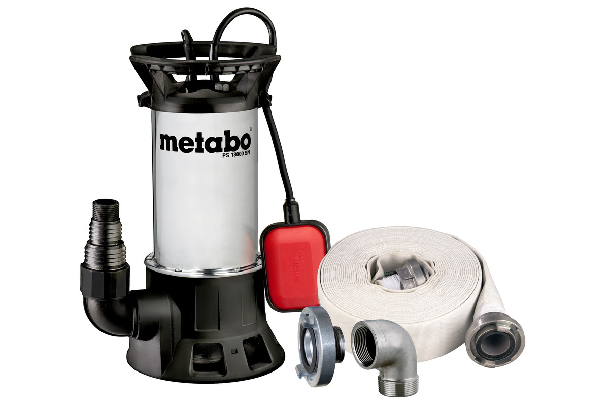 Metabo Set Schmutzwasser-Tauchpumpe PS 18000 SN