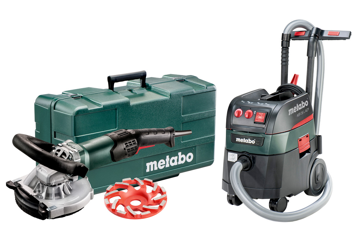 Metabo Set Renovierungsschleifer RSEV 19-125 RT + Allessauger ASR 35 L ACP