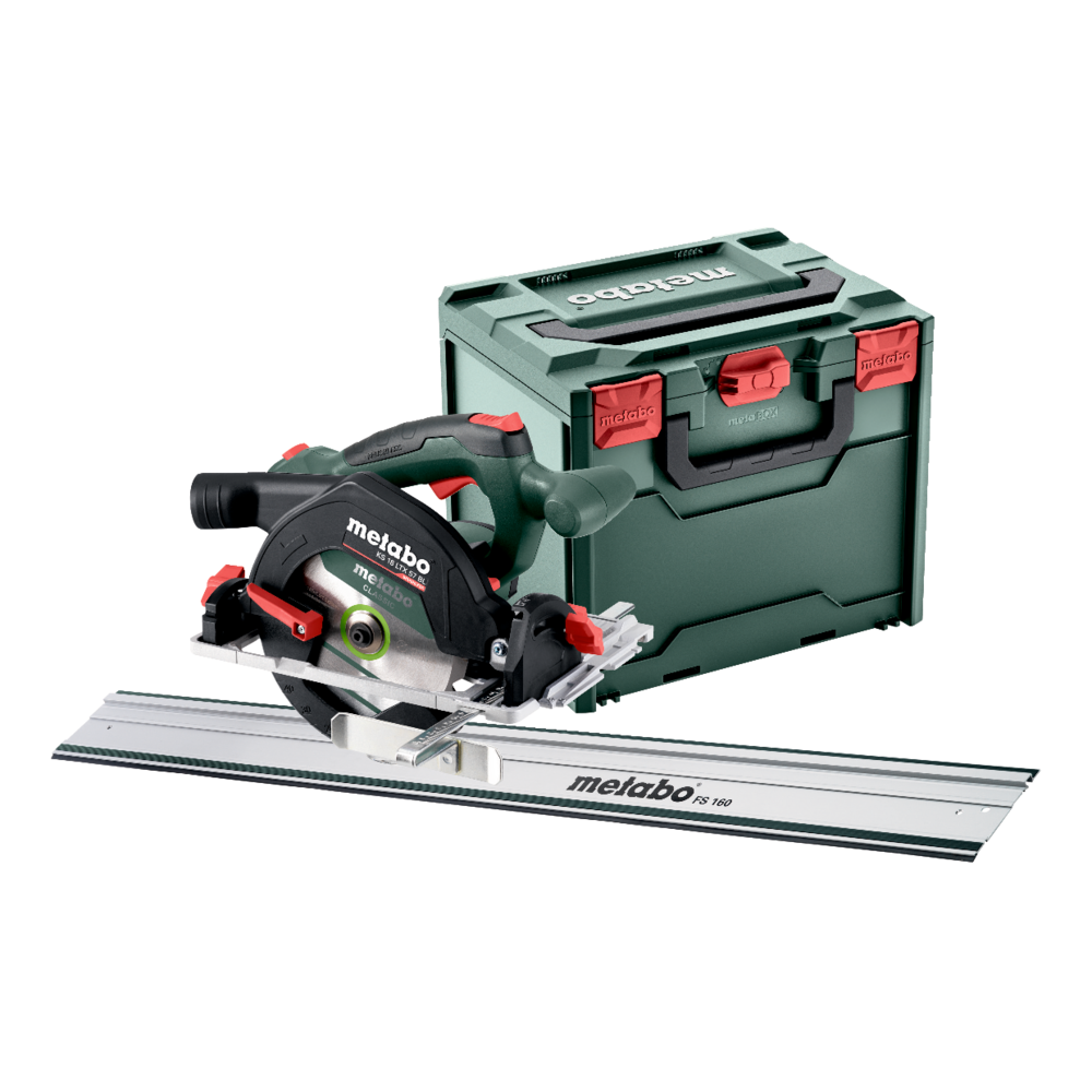 Metabo Akku-Handkreissäge KS 18 LTX 57 BL (metaBOX 340, Führungsschiene FS 160, Metabox)