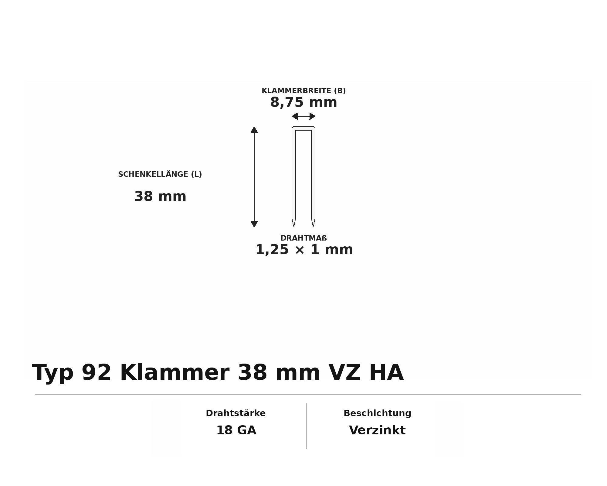 Typ 92 Klammer 38 mm VZ HA