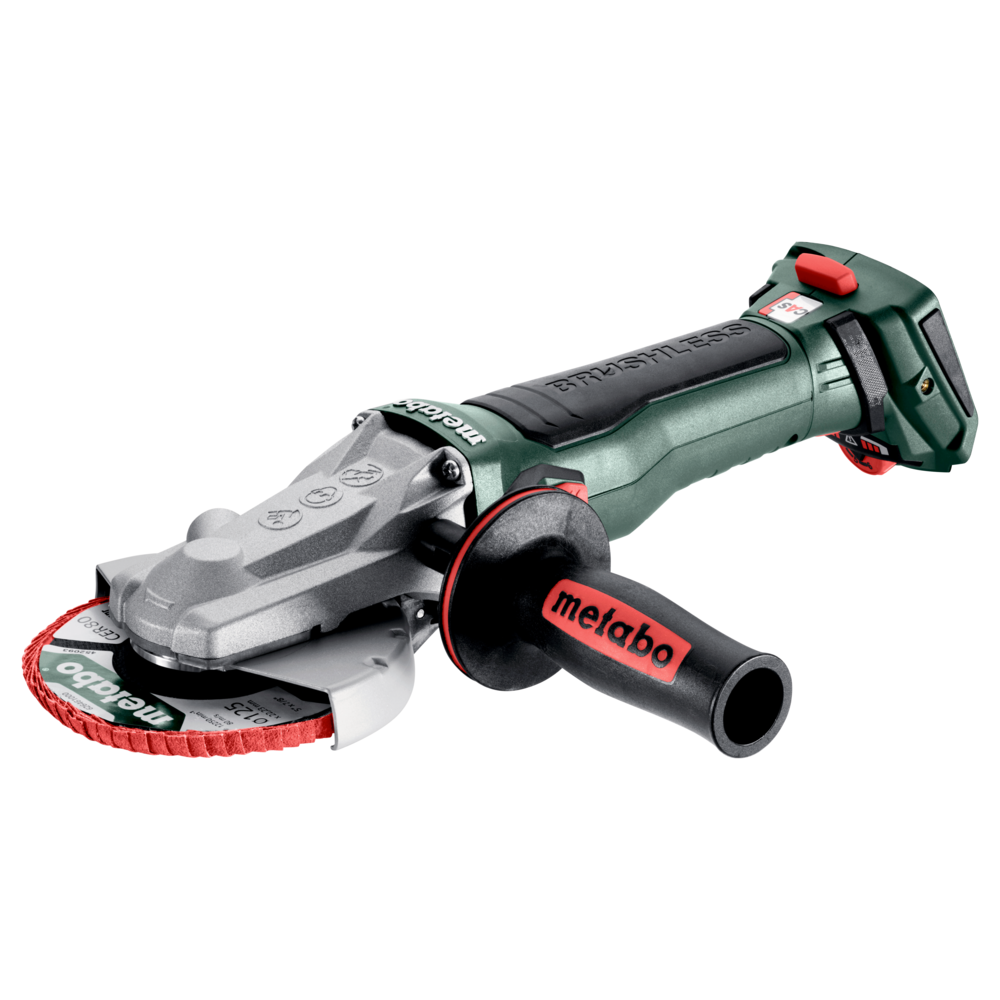 Metabo Akku-Flachkopf-Winkelschleifer WVBF 18 LT BL 11-125 Quick