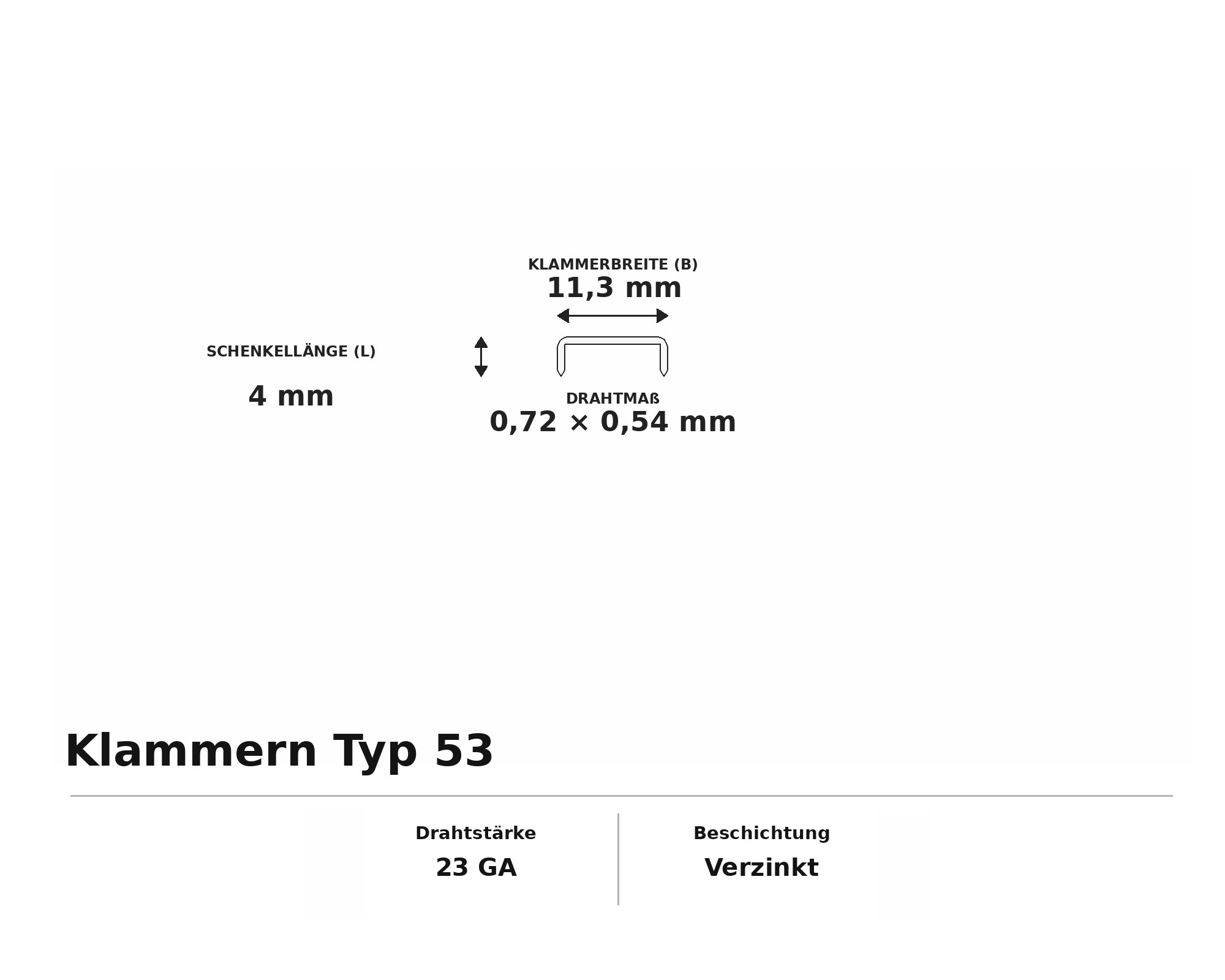 Klammern Typ 53
