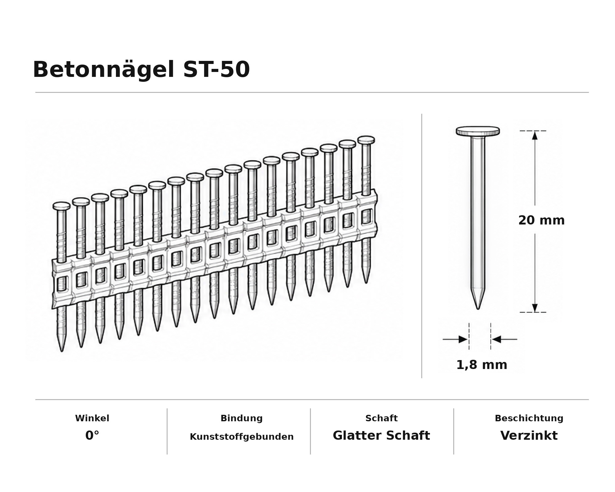 Betonnägel ST-50