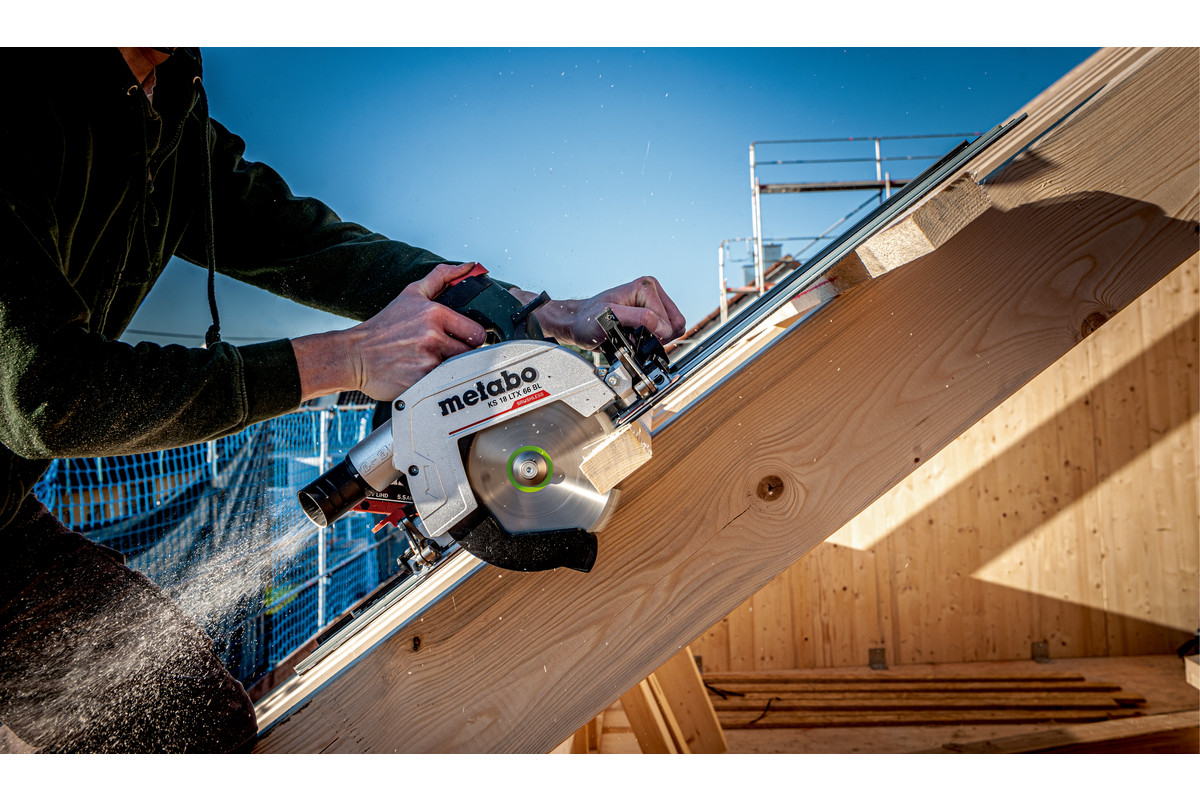 Metabo Akku-Handkreissäge KS 18 LTX 66 BL Set (ohne Akku, Führungsschiene FS 160)