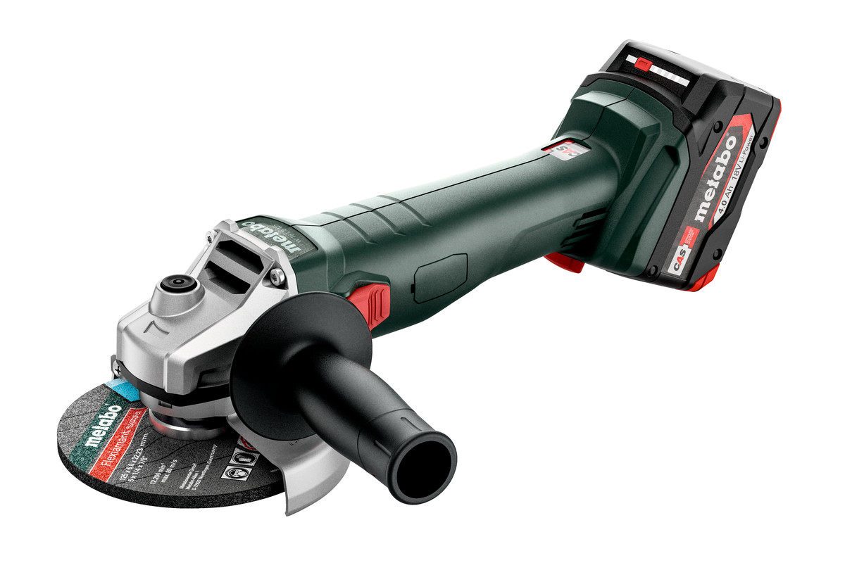 Metabo Akku-Winkelschleifer W 18 L 9-125 (2× 4,0 Ah)