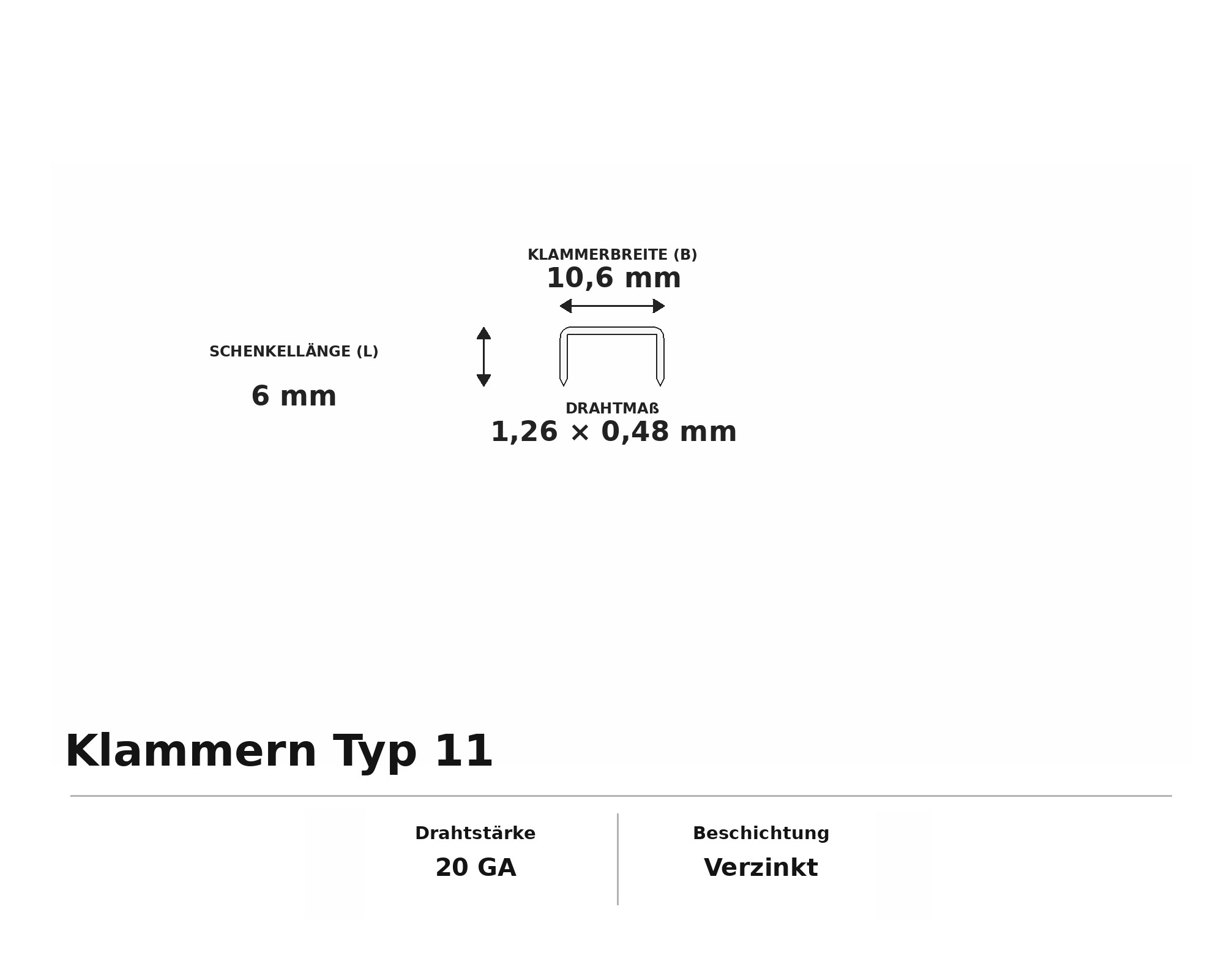 Klammern Typ 11