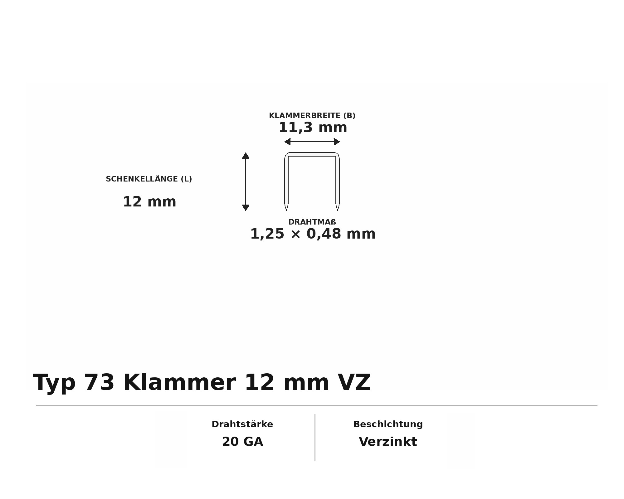 Typ 73 Klammer 12 mm VZ