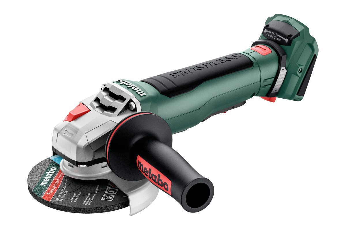 Metabo Akku-Winkelschleifer WPB 18 LT BL 11-125 Quick (ohne Akku, metaBOX 165 L)