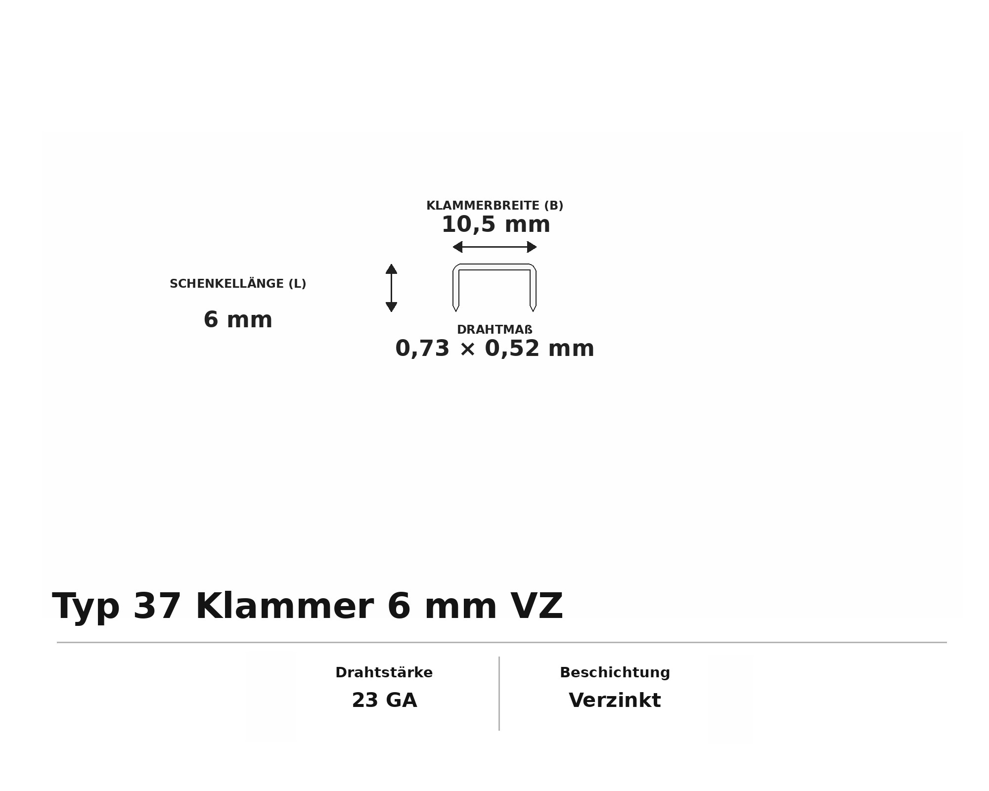 Typ 37 Klammer 6 mm VZ