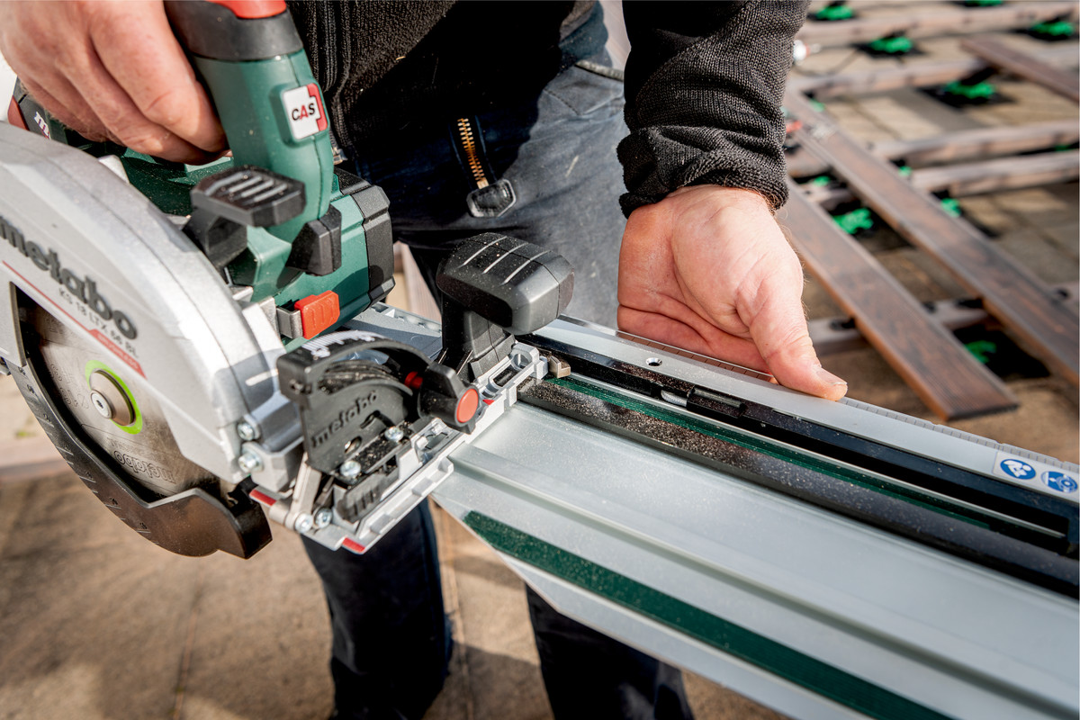 Metabo Akku-Handkreissäge KS 18 LTX 66 BL Set (ohne Akku, Führungsschiene FS 160)