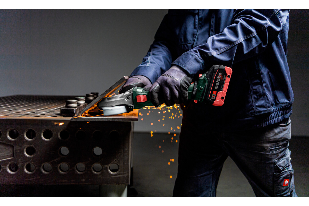Metabo Akku-Flachkopf-Winkelschleifer WVBF 18 LTX BL 15-125 Quick
