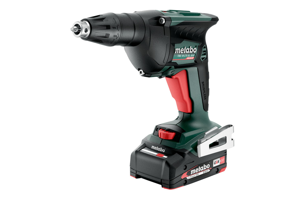 Metabo Akku-Trockenbauschrauber TBS 18 LTX BL 5000 (2× 2,0 Ah)