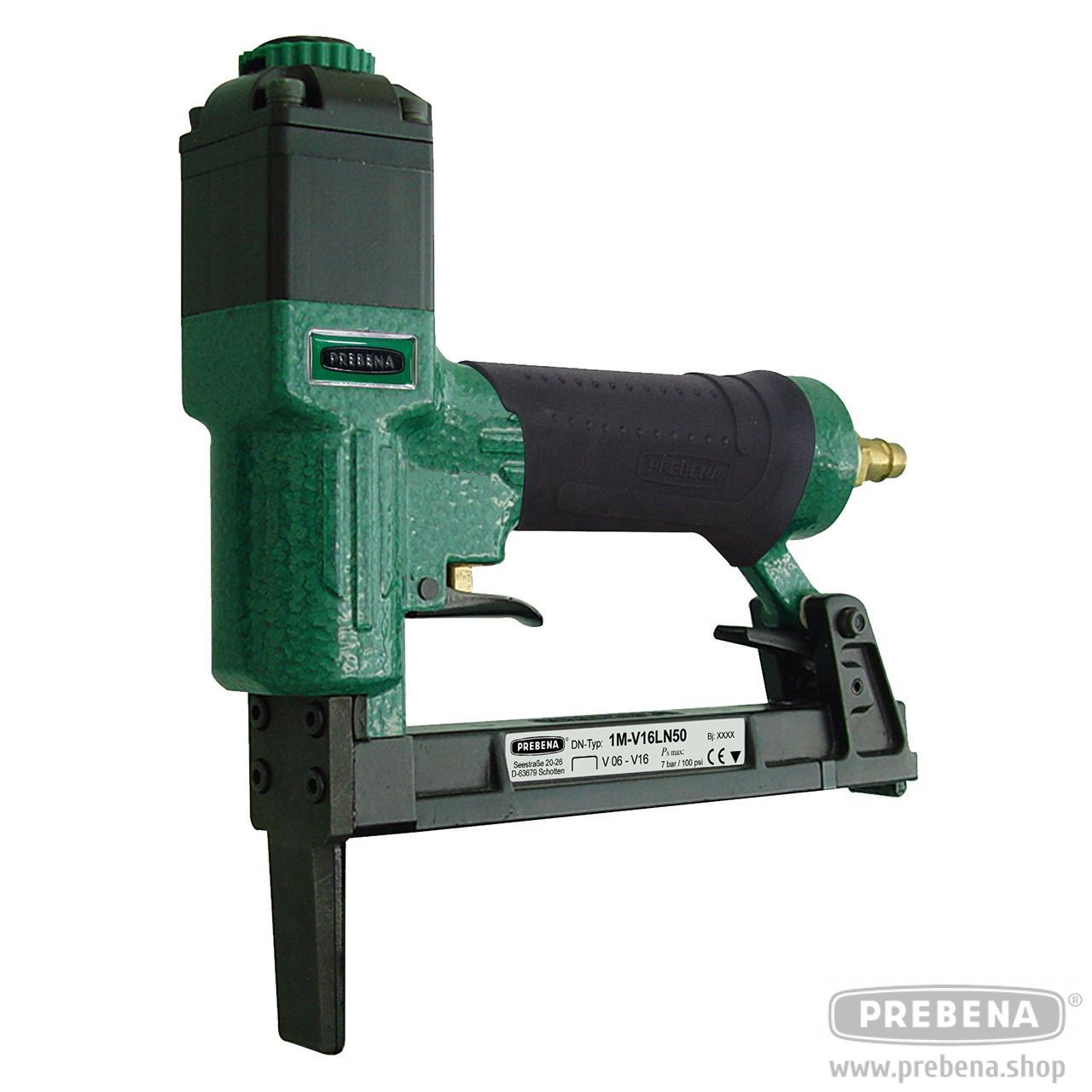 PREBENA 1M-V16-LN50 Druckluftnagler für 6-16mm Lange Nase