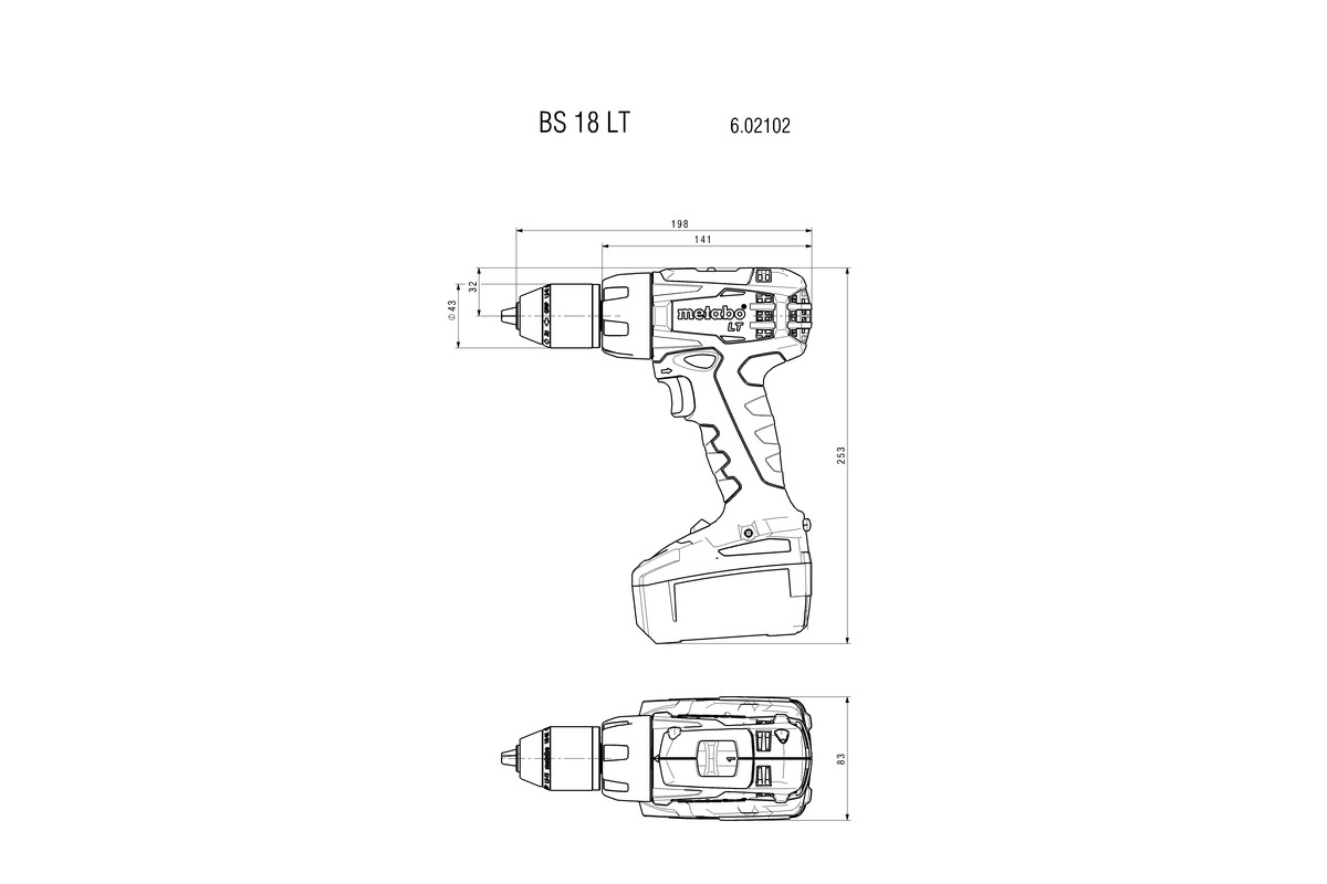 Metabo Akku-Bohrschrauber BS 18 LT Compact