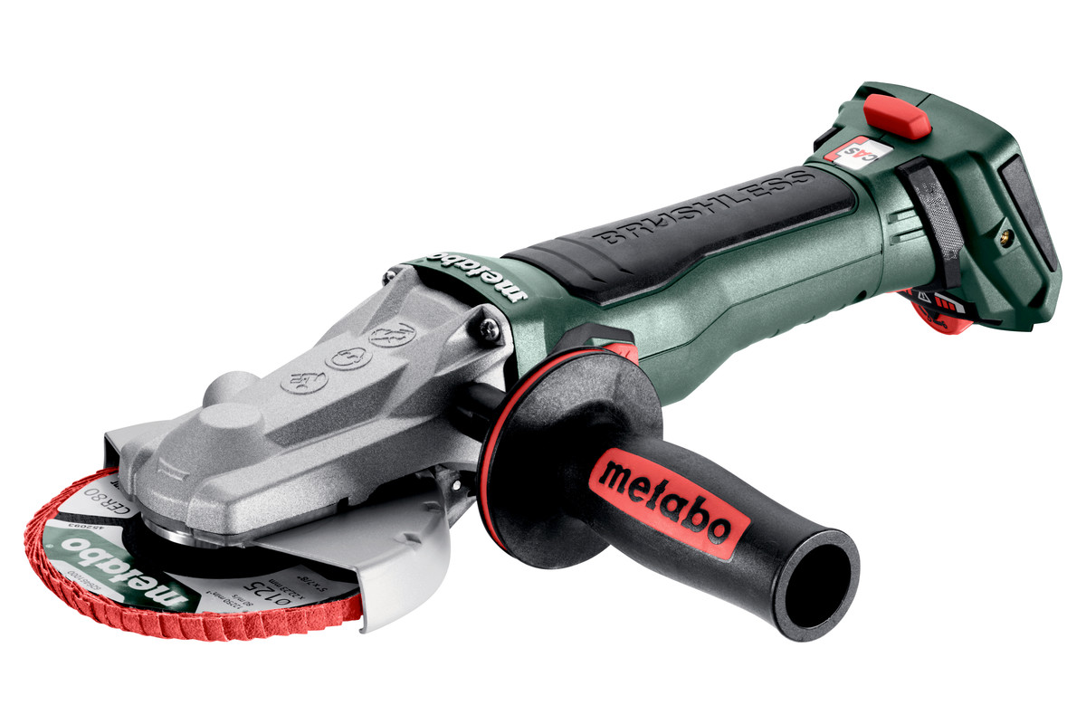 Metabo Akku-Flachkopf-Winkelschleifer WVBF 18 LT BL 11-125 Quick
